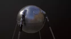 Sputnik 1 Low-poly 3D model