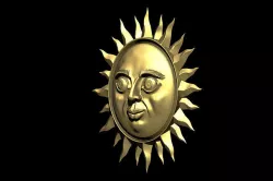 Sun face and Sun Ring 3D model