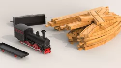 Toy Train 3D model