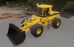 Tractor - Wheel Loader - Trator Low-poly 3D model