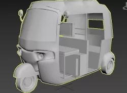tuk tuk car 3D model