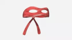 Turtle Ninja Mask 03 Red - Bandana Character Design Low-poly 3D model