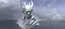 Vampire statue Bust 2 3D model