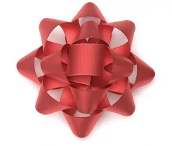 Very realistic Red Gift Bow 3D model