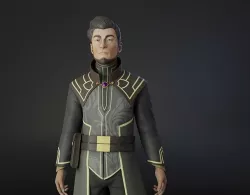 Viren of Dragon Prince Low-poly 3D model
