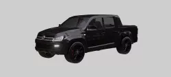 Volkswagen Amarok v6 black 3D model