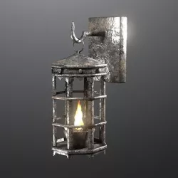 Wall Lanterns minipack Low-poly 3D model
