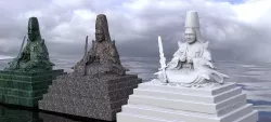 Warrior Monk meditating  2 3D model