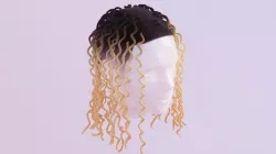 Wavy Dreads Inspired by Lil Durk Low-poly 3D model
