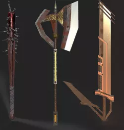 Weapon pack Low-poly 3D model
