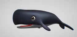 whale 3D model