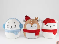 Winter Holidays  Plush Toys 3D model