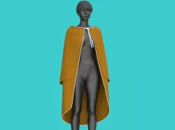 yellow cape  3D model