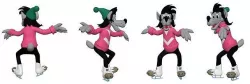 001302 nu pogodi wolf of the ice skates 3D model