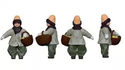 001342 big kid in big gray sweater with a back of apples 3D model