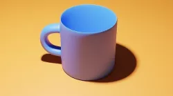 3D Cup mug 3D model