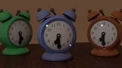3D Dancing alarm clock 3D model