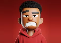 3D NFT Stylized Character Base Template in Blender 3D model