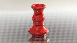 3D Printed Red Vase - Flower Pot - STL Files 3D model