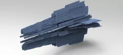 Alien Ship pyramid Ship Stargate 3D model