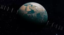 ALPHA EARTH PLANET WITH MOVABLE SPACESHIP   3D model