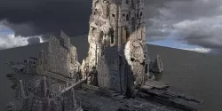 Ancient Underground massive Hive City 3D model