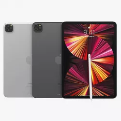 Apple iPad Pro 11 2021 All Color with Pencil Low-poly 3D model