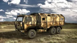 Armored vehicle transporter armored truck 3D model