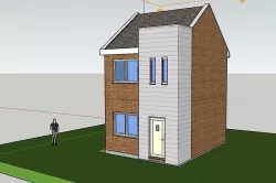 Basic Row house 3D model