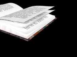 Book open 3D model