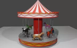 Carousel - Amusement Park - Carrossel Low-poly 3D model