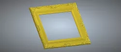 carved frame 3D model 3D model
