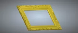 carved frame 3D model  3D model