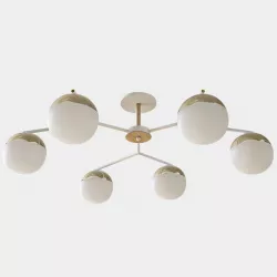 Chandelier light Escada Inspire Amber 1130 3D model