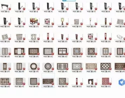 Chinese classical style windows 3D model