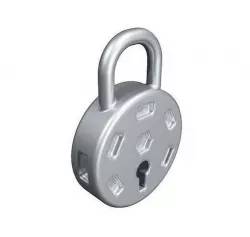 Classic Metallic Lock Low-poly 3D model