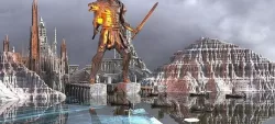 Colossus Of Rhodes City  extended Kit bash 3D model