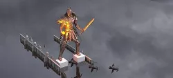 Colossus Of Rhodes with ships walkways 3D model