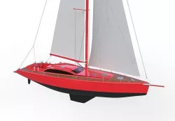 Concept Sailing Boat 3D model