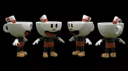 Cuphead Low-poly 3D model