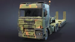 DAF Tropco 650KN Tank Transporter Low-poly 3D model