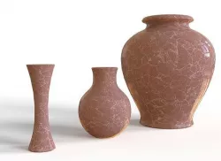 decorative vase set 1 3D model