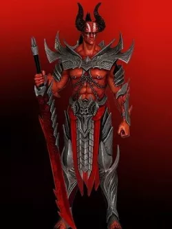 Demon character Low-poly 3D model