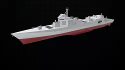 Destroyer ship 3D model