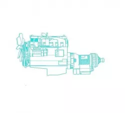 diesel engine 3D model
