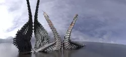 Dragon claw buildings 3D model