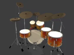 drum set 3D model