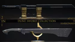 DUNE Sword Collection 2 in 1 Low-poly 3D model