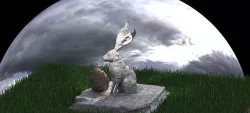 Easter Bunny with Egg 3D model