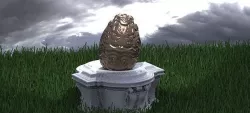 Easter Egg Stand With Egg 3D model